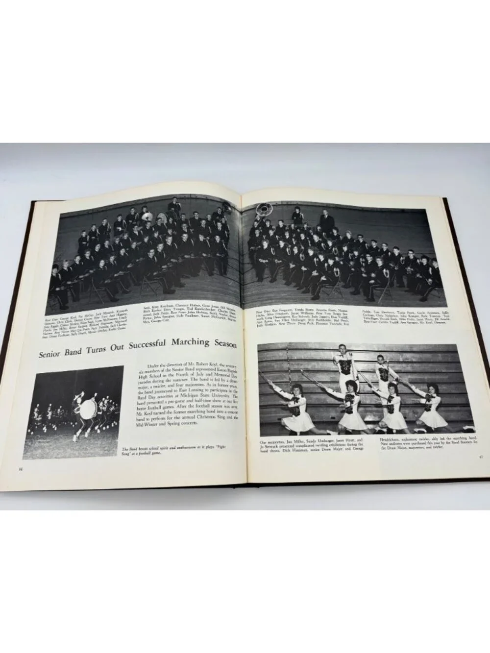 1964 Eaton Rapids High School Eatonian Yearbook Michigan Signed Hardcover Annual